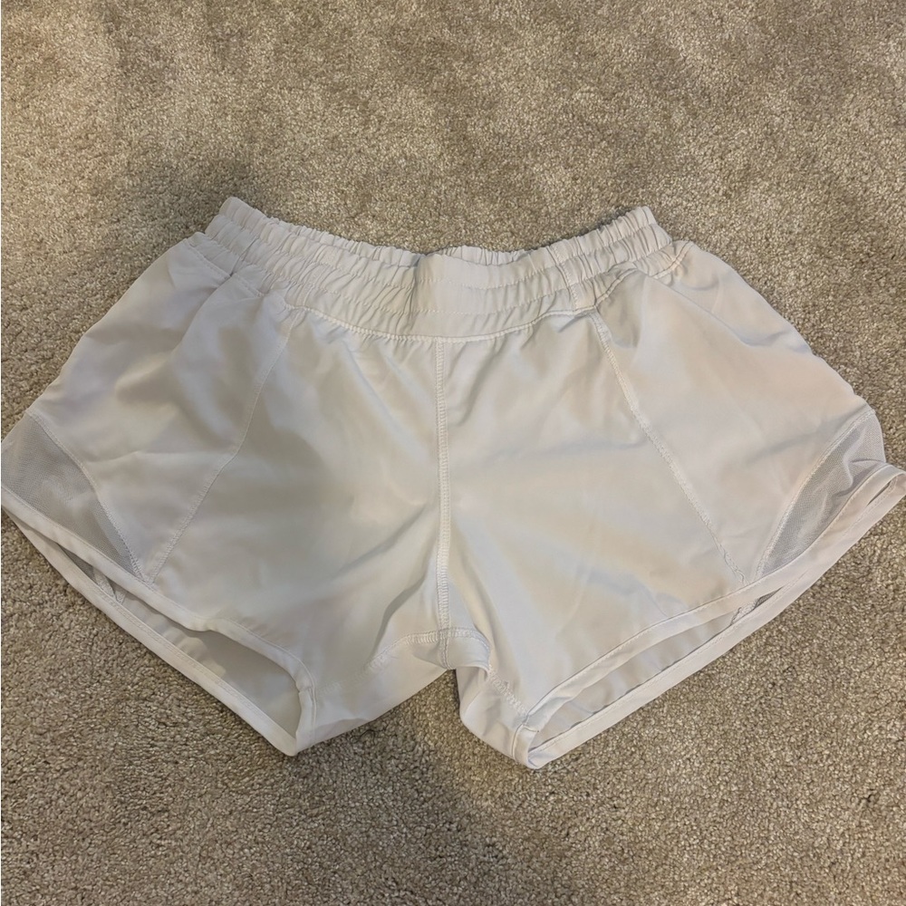 Women's White Athletic Shorts